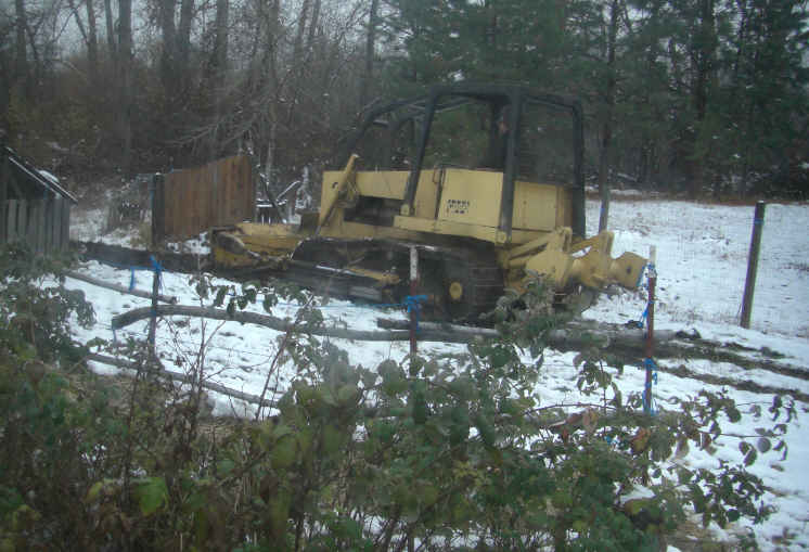 bulldozer chance backyard
