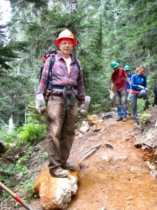 John on Rock at Snow
              Lake Trail