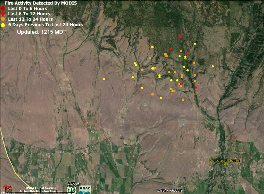 Modis Imagery Aug 4 2014