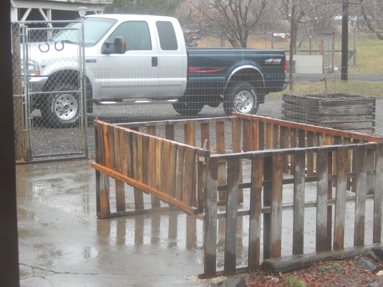 Next
                  morning-rainy truck rack