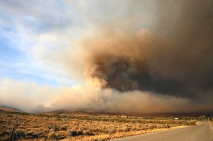 Charlton Road view Naneum Canyon Fire by Steve Maeder